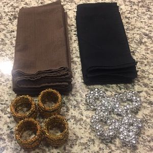 Napkins and napkin rings